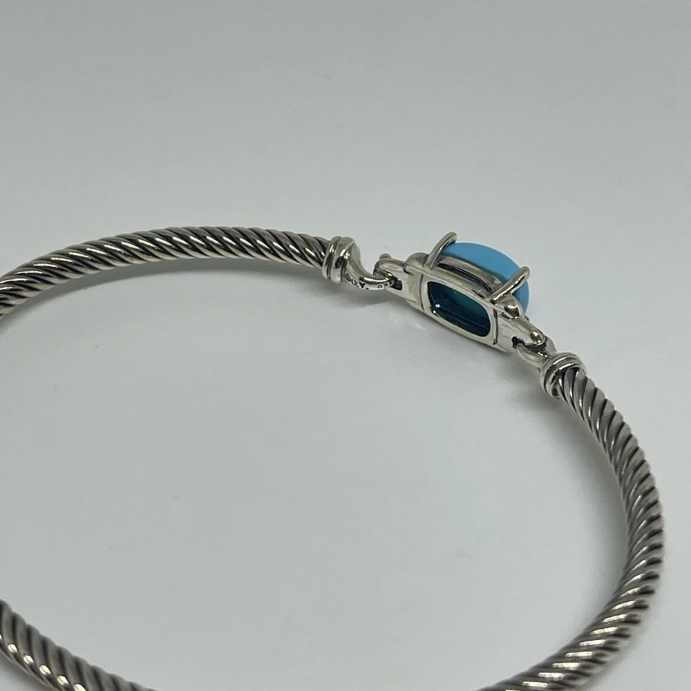David Yurman Turquoise Petite Chatelaine Bracelet - Picture 8 of 11
